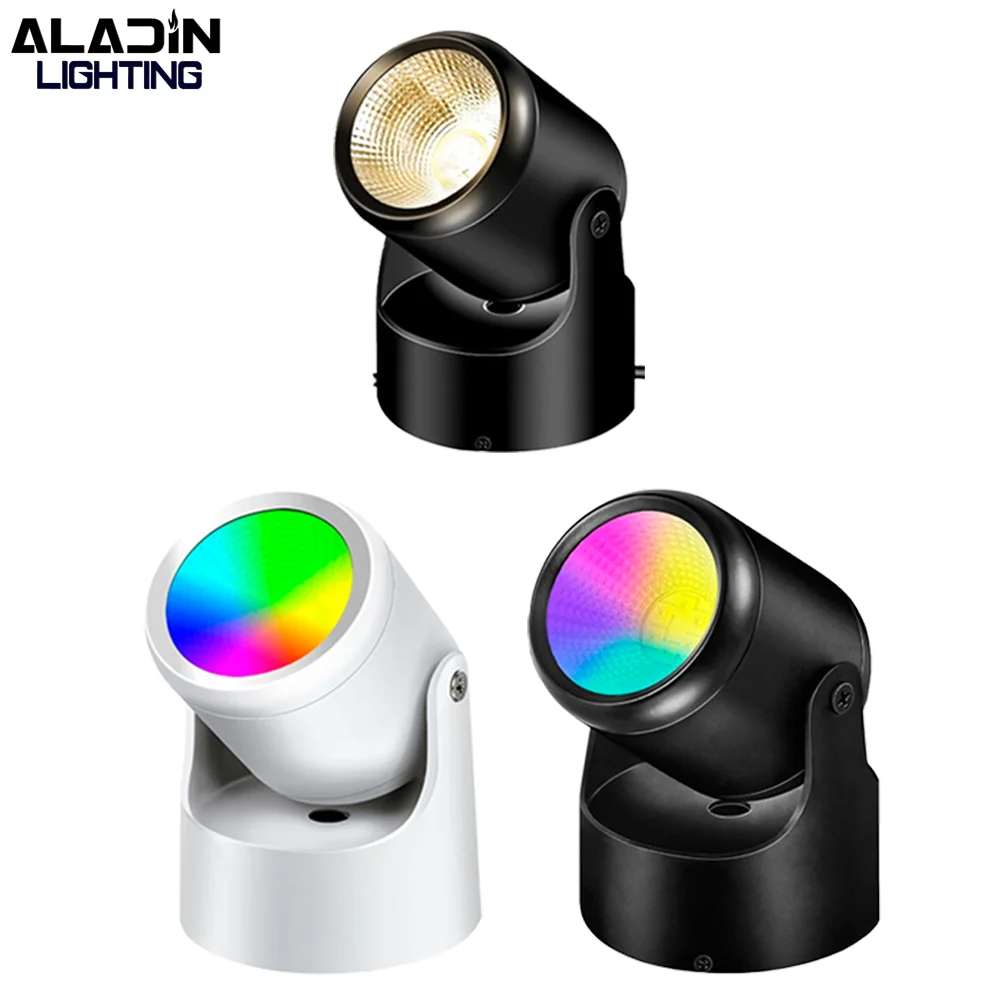 

Aladin LED RGBW 16 Color Spotlight 3000K 4000K 5000K Brightness Adjustable Wall Lamp Table Desk Lighs Atmosphere Bar Lighting