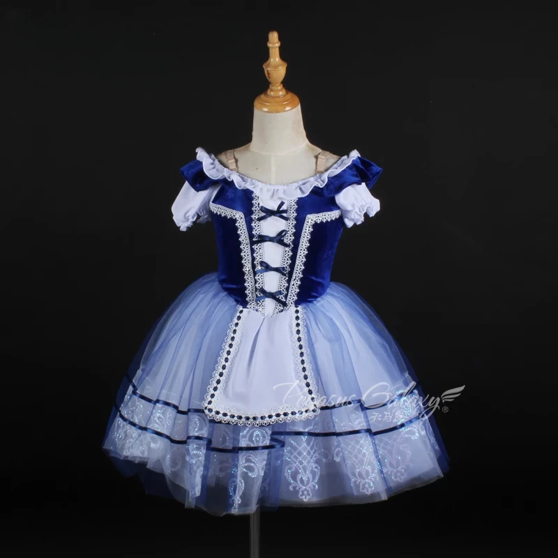 

Бархатное балетное платье-пачка с короткими рукавами, классический костюм для сценического шоу для девочек, женское танцевальное платье для выступлений, одежда для балерины