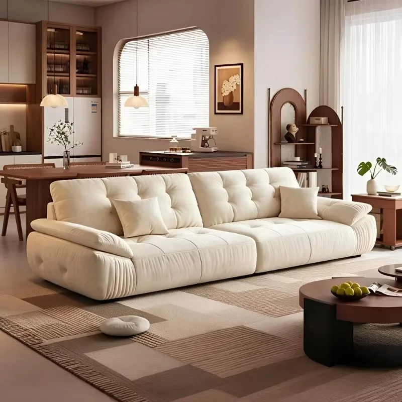 Velvet Beige Sectional Sofa Recliner Aesthaetic Modern Loveseat Living Room Sofas Reading Oversized Divano Gonfiabile Furniture