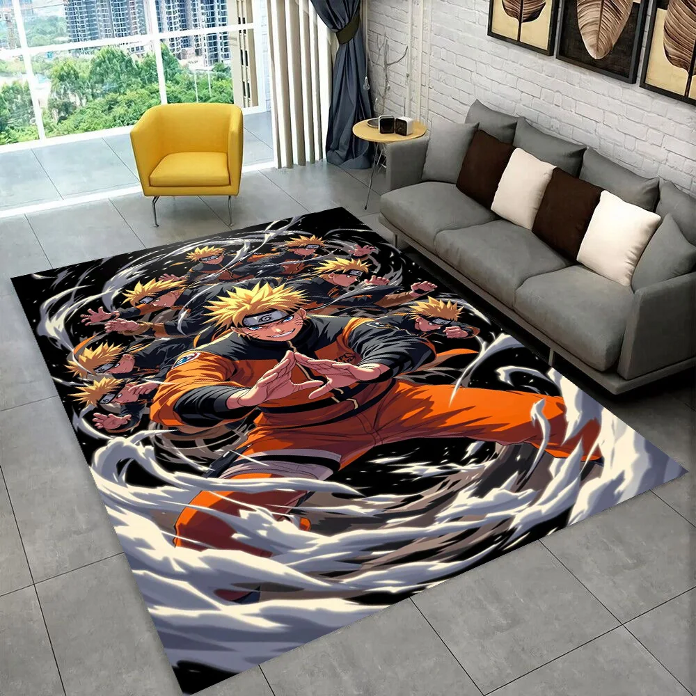 3D N-Naruto Cartoon Anime I-Itachi Teppich für Spielzimmer Schlafzimmer Wohnzimmer Sofa Heimdekoration, Kinderbereich Teppich Rutschfeste Bodenmatte