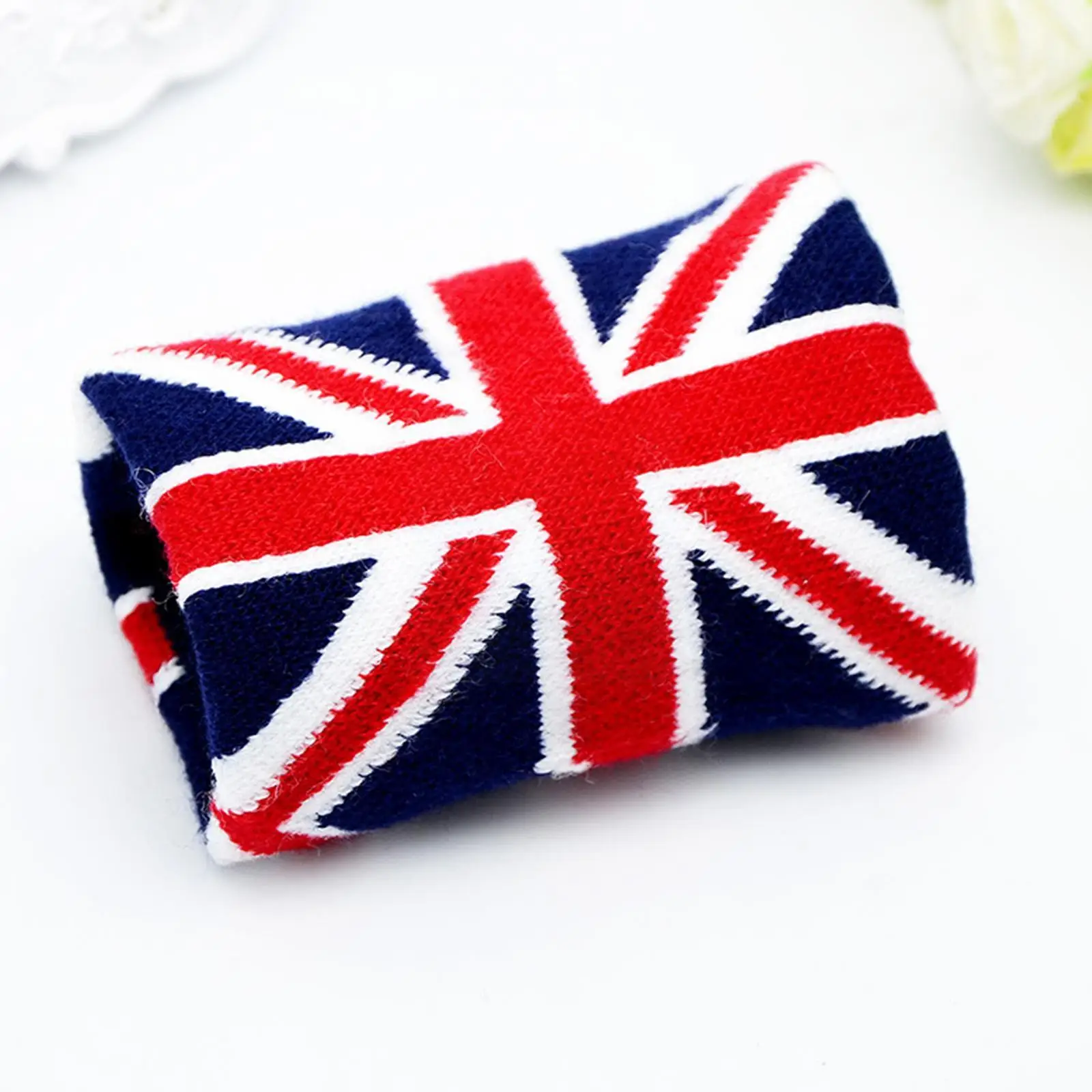 Union Jack Pattern Blue Red Wristband Sport Sweatband Hand Band Sweat Wrist Support Brace Wraps Guards for GYM Volleyball B H8D0