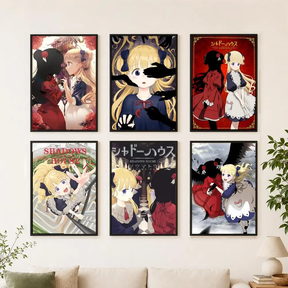 Anime S-Shadows H-House Poster Poster, Wall Decor Art Print, Abstract Wall Decor Art Print for Living Room