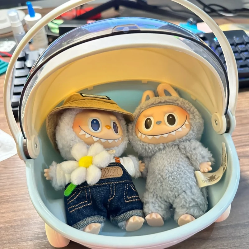 

Labubu Stroller for V1 V2 V3 Labubu Cradle Bed Space Module Doll Sleep Cradle Cart Dolls Bed Furniture Accessories Toy Gifts