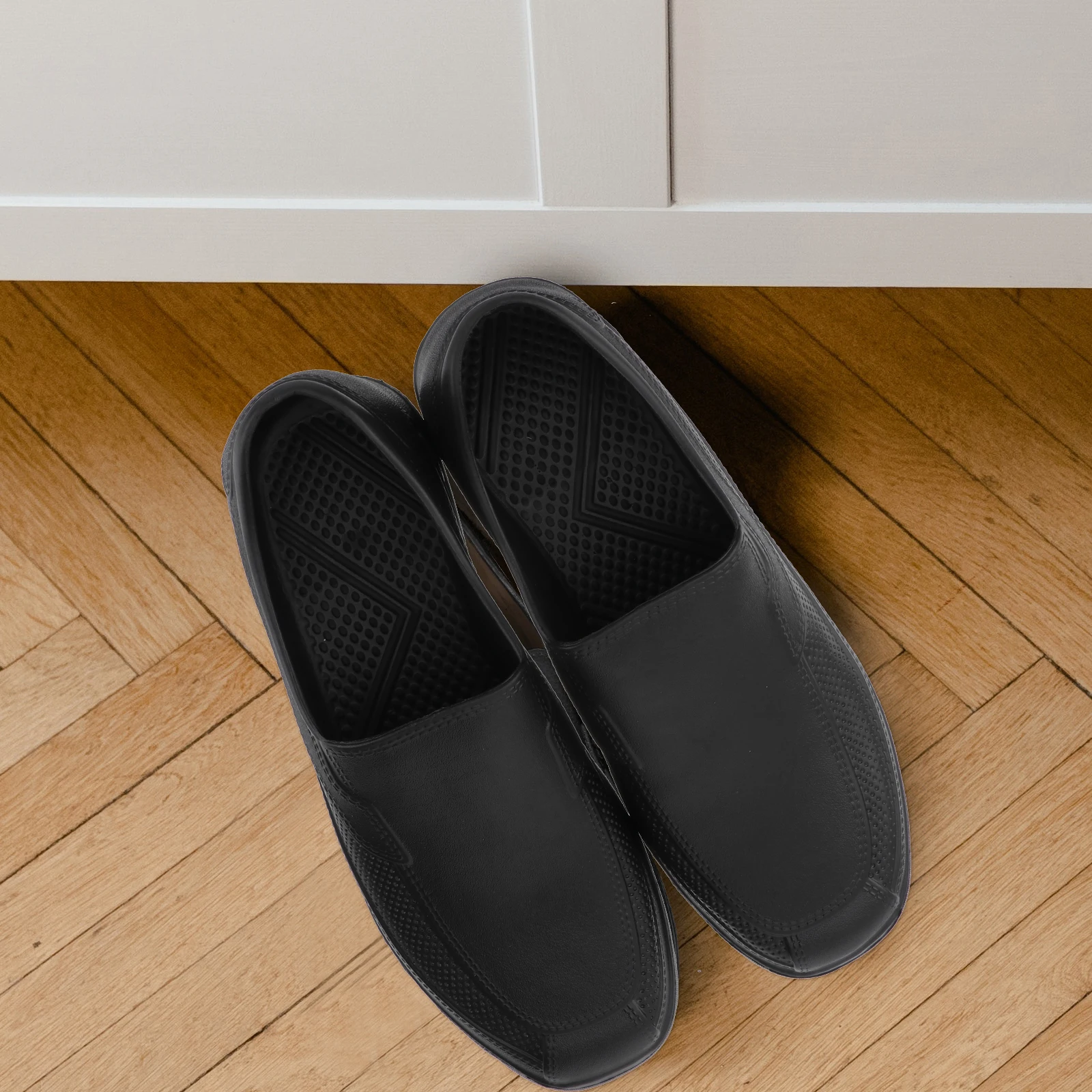 

EVA Shoes Non-slip Wear Resistant Chef Shoes Lightweight Comfortable Kitchen Oil-proof Shoes (41 Code, Black)