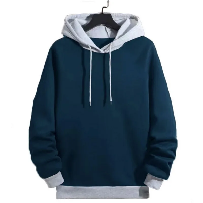 Fashion Men's Hooded Sweatshirt Casual Long-sleeved Hoodie Matching Color Hoodies Clothing