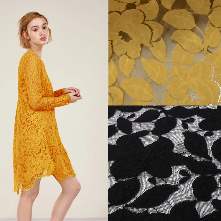 

Pure Cotton Lace Eing Fabric 3D Embroidery Summer Bla White Clothing Dr New Sle Material Home Sponge Pad DIY