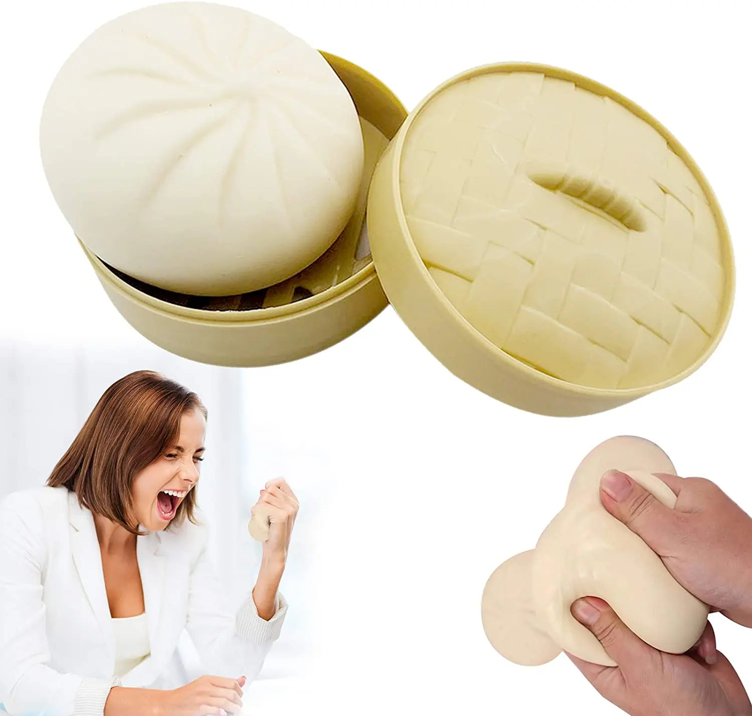 Dumpling squishy Slow Rising Stress Relief Squishy Toys Simulation Steamed Buns Squeeze Toys Antistress Dumpling Model Kid Gift