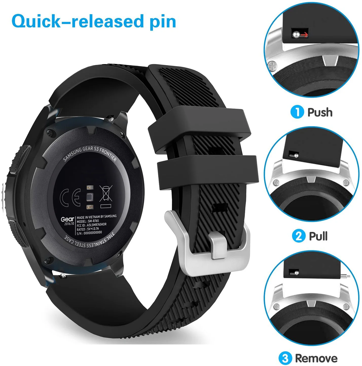 Strap For Samsung Galaxy Watch 3 45mm/41/active 2 Gear S3 Frontier/huawei Watch Gt 2e/2/amazfit bip/gts Strap 20/22mm Watch Band