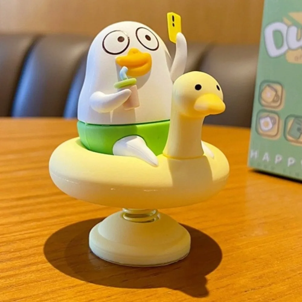 Funny Little Liu Duck Shaking Car Ornaments Collection Cartoon Little Liu Duck Car Decoration Statue Cute Car Bobblehead Figure