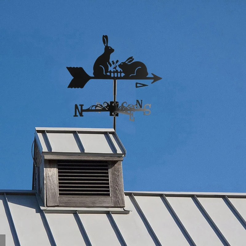 Animal Iron Wind Vane,  Weather Vane, Roof Weather Vane Wind Direction Indicator Roof Decoration Accessories