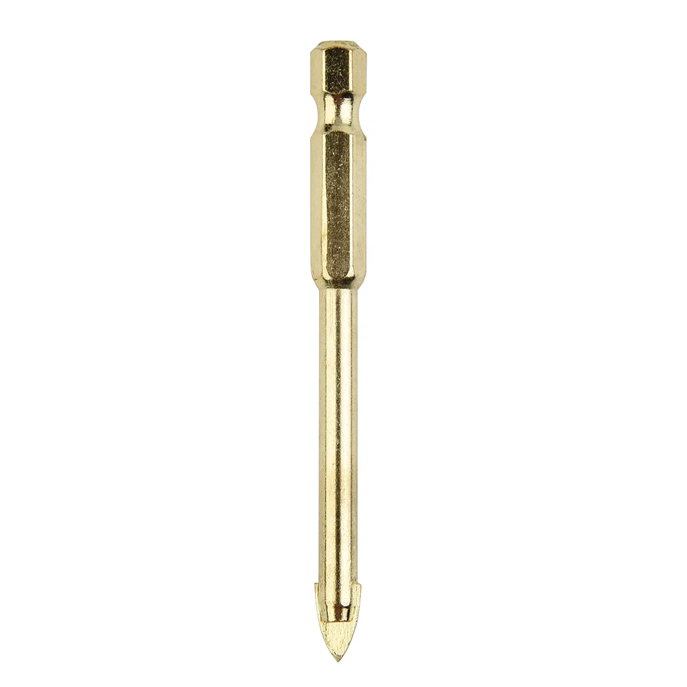 Mooie Draagbare Pratical Nieuwe Hoge Kwaliteit Hete Boor Bit 10*10 Stuks Legering Keramische Tegel Glas Titanium Goud Speer Kop