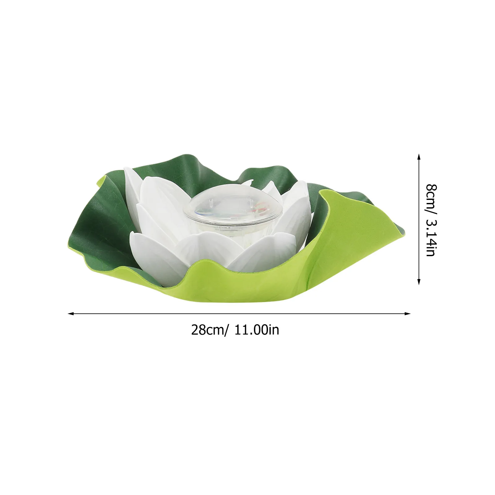 Landscape White Flower Pond Color Floating Pool Lights Lotus Solar Decoration Outdoor