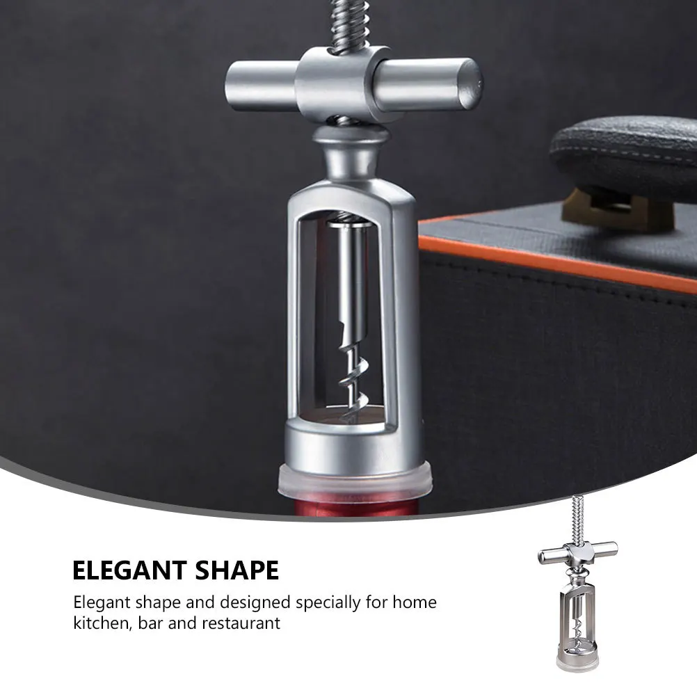 

1pc Solid Zinc Alloy Opener Manual Bottle Opener For Red Wine Corkscrew Easy Open Tool Kitchen Bar Use Wine Openers
