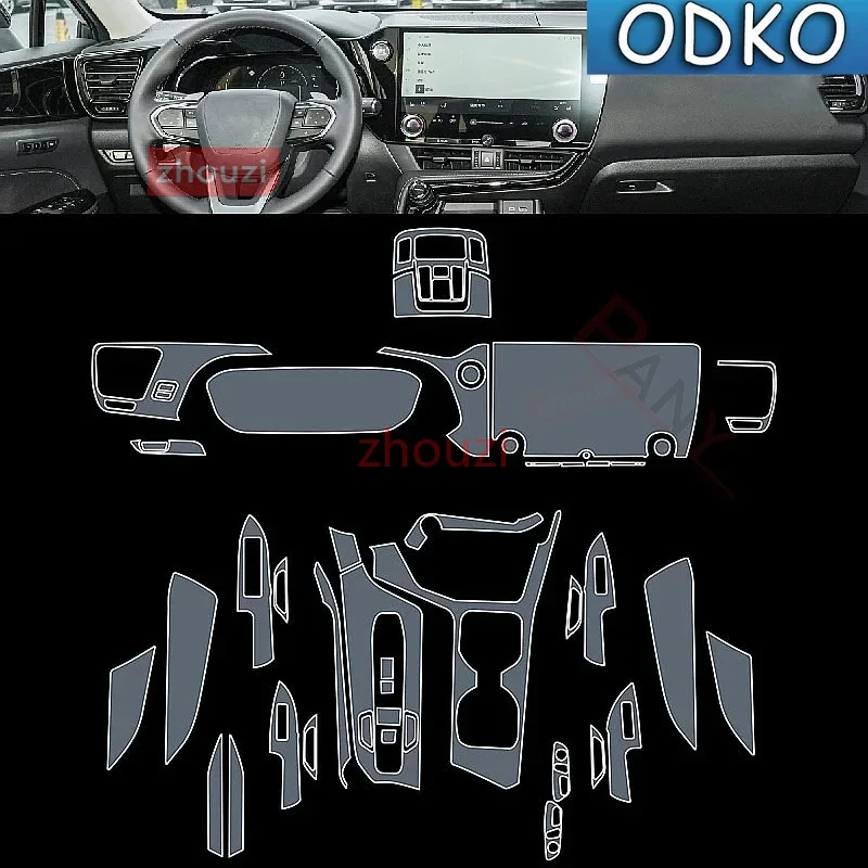 For Lexus NX 250 350h 2022-2023 Car Interior Center Console Transparent TPU Protective Film Anti-scratch Repair Film Accessories