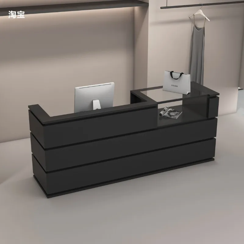 

Beauty Salon Counter Outdoor Store Business Display Supermarket Cashier Desk Table For Aesthetics Small Bank Reception Bar