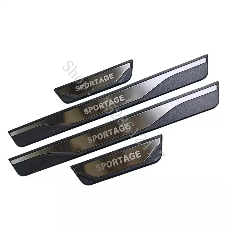 For Kia Sportage 2016 2017~2021 Original Plastic Door Sill Scuff Plate Welcome Pedal Stainless Steel Car Styling  Accessories