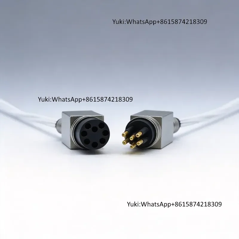 IP68 Right-Angle Waterproof RF PCB Marine Wire Connectors Rov Underwater Submarine Power Cable 5-Pins Male Female 100-1500V