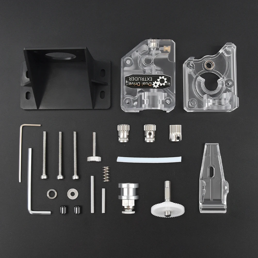 3D Printer Parts MK8 Extruder Clone Dual Drive Extruder Upgrade Bowden Direct Extruder 1.75mm Filament for CR10 Ender 3 Pro