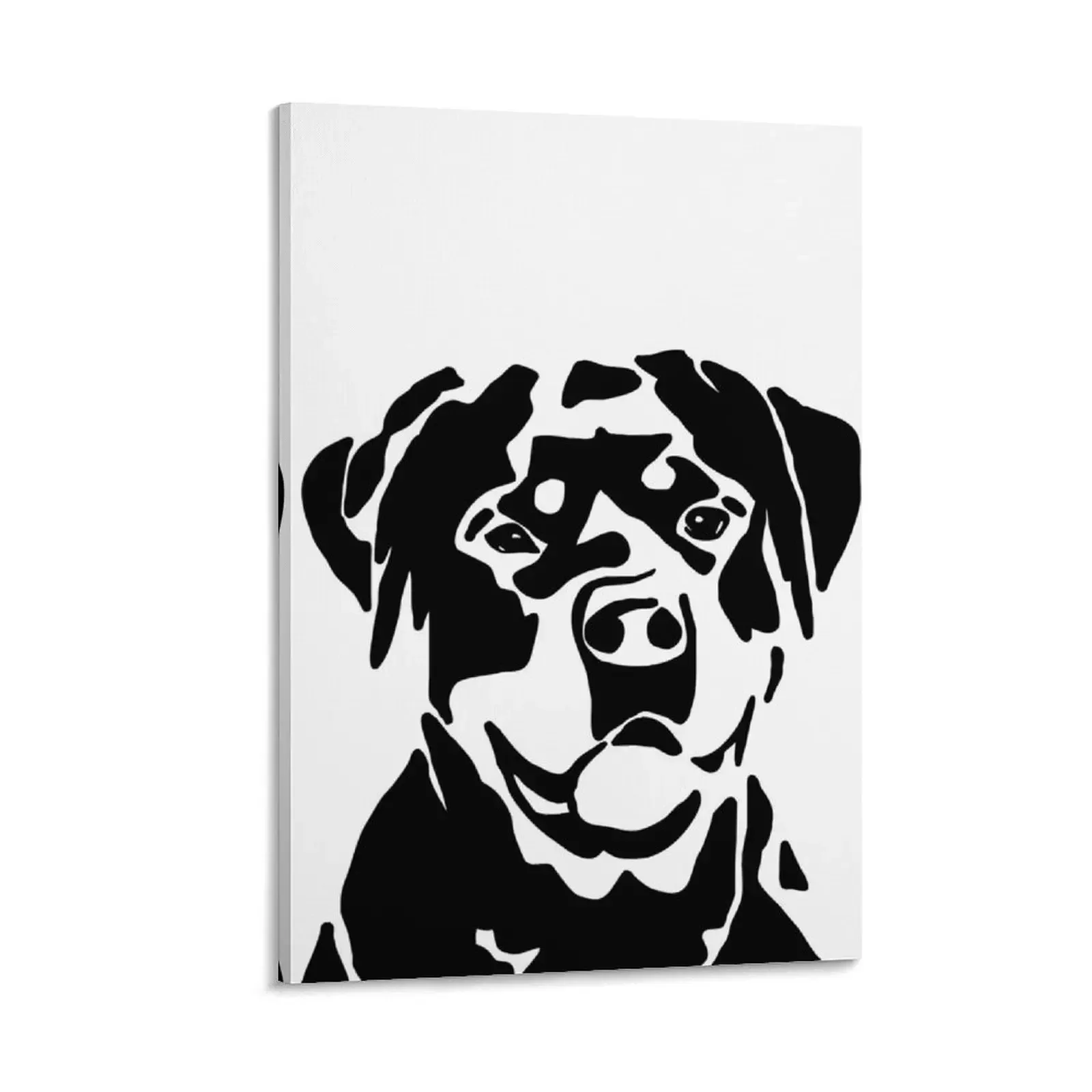 

Rottweiler Minimalist Dog Canvas Painting paintings wall decor decoration aesthetic home and decoration wallpapers home decor