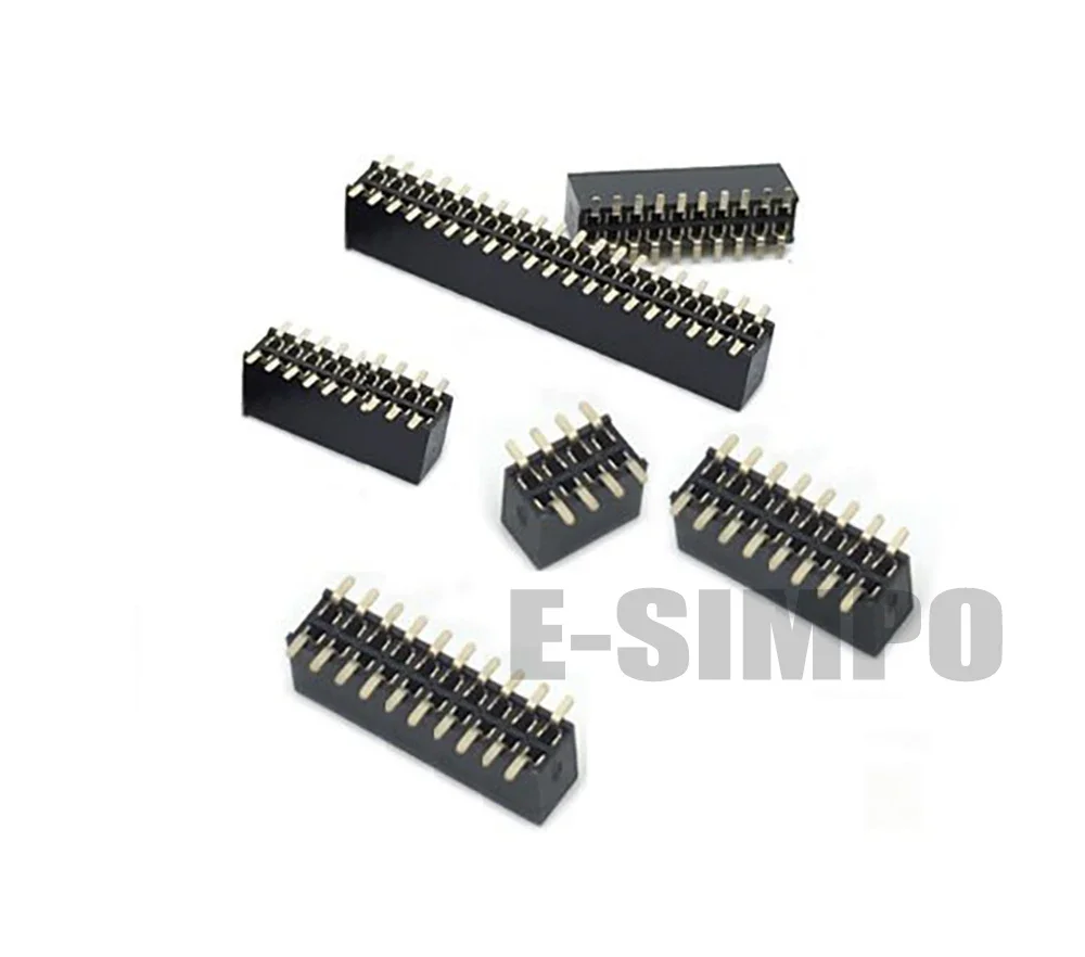 

100pcs SMT 1.27mm Dual Vertical SMD PCB 2*3P 2X4P 2X5P 2X6P 2X7P 2X10P 2*12P PH4.3mm Gold Rohs Female Pin Header Connector