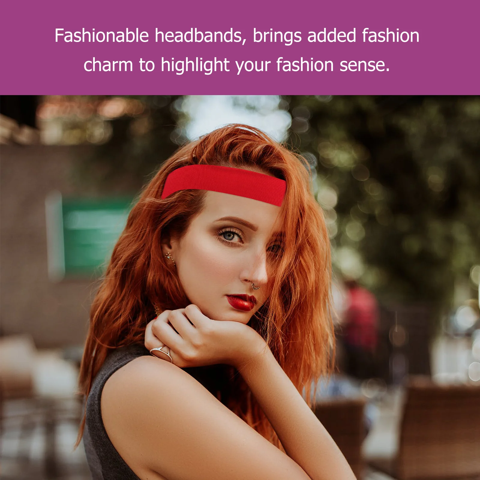 

4Pcs Breathable Running Headband Sports Sweatband Sweat Absorbent Elastic Fitness Headwrap Yoga Tennis Outdoor Workout