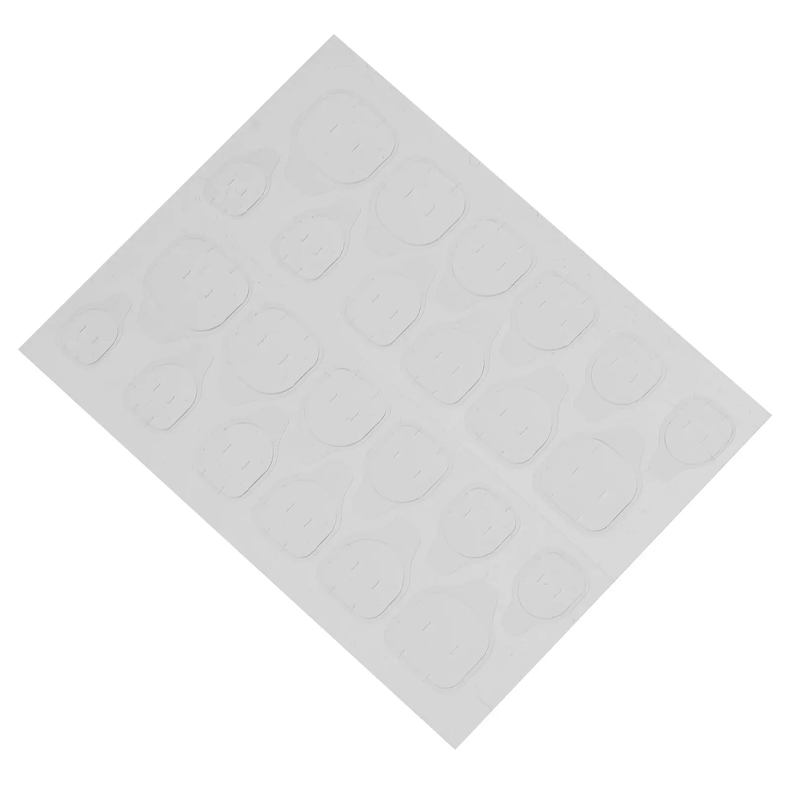 

20 листов прозрачных гелевых наклеек-клейких полосок для ногтей, самоклеящиеся, для накладных и натуральных ногтей, легко наносятся и удаляются, для маникюра