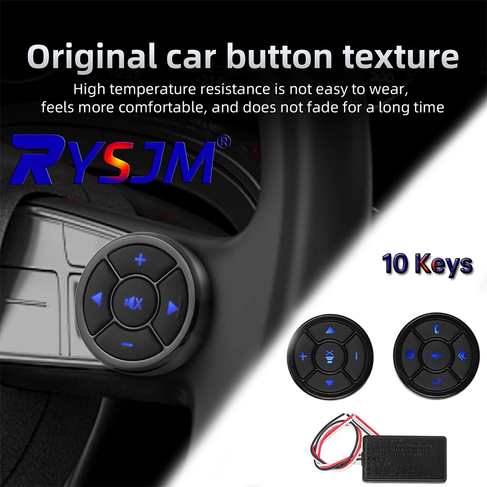 10 Keys Multi-wheel Wireless Car Multi Steering Wheel Control Remote Controls Smart wireless car steering wheel control button