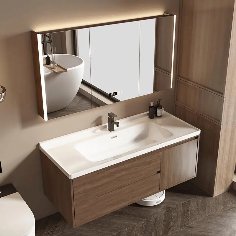 

Новый китайский ореховый шкаф для раковины, органайзер для ванной комнаты, шкафы для туалетного столика, раковина под унитазом, органайзер для хранения