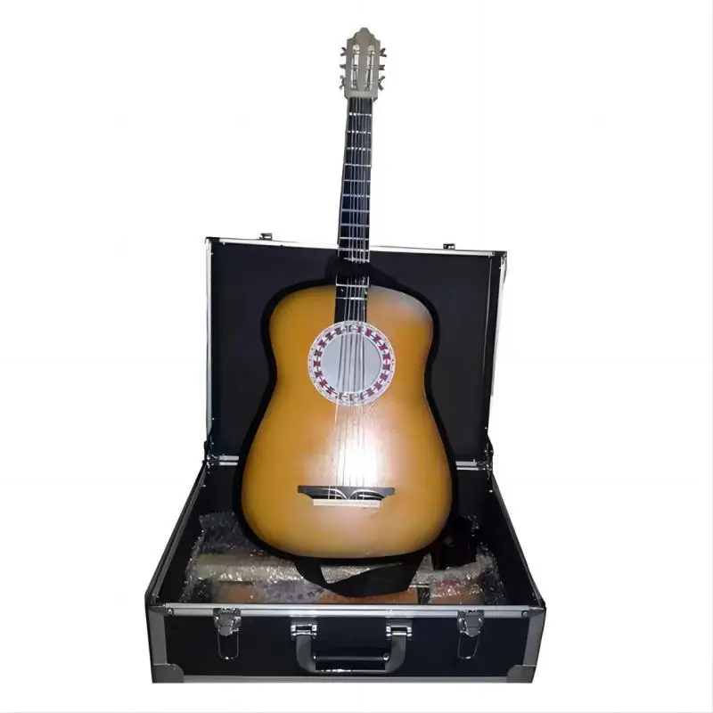 Appearing Guitars and Floating Guitar-Magic Tricks-Stage Props-Comes with Carrying Case Illusion Sabini-Red  Art Product