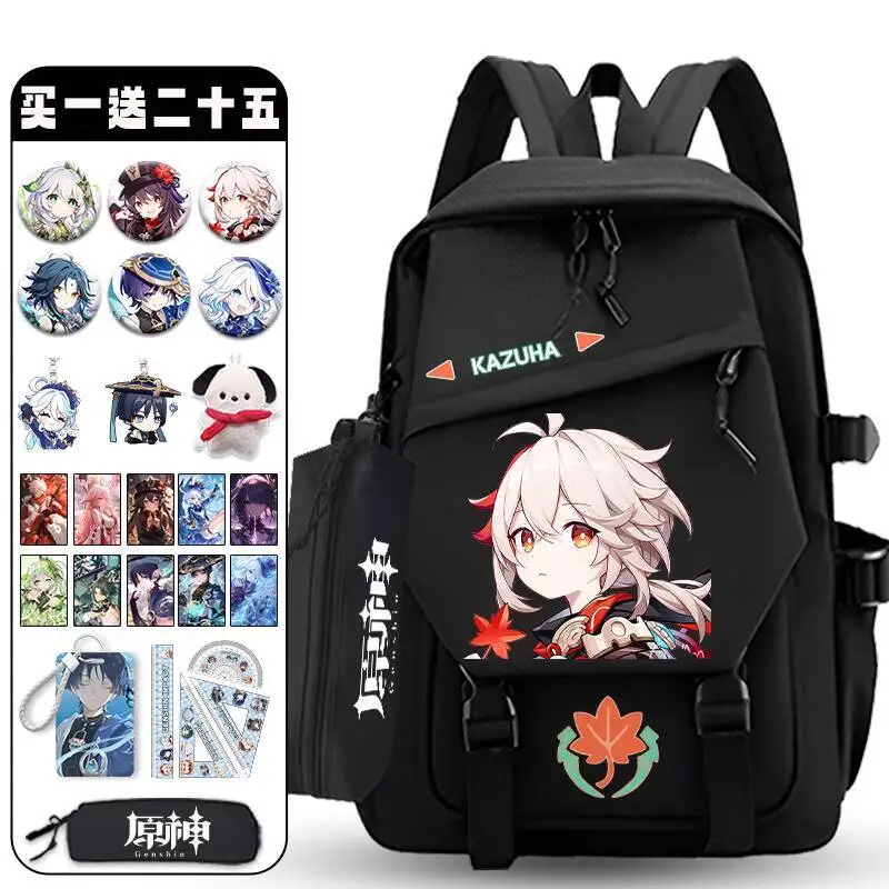

Genshin Impact Merchandise Naxia Bookbag Game Large Capacity Elementary Students Boys Girls Middle And High Anine