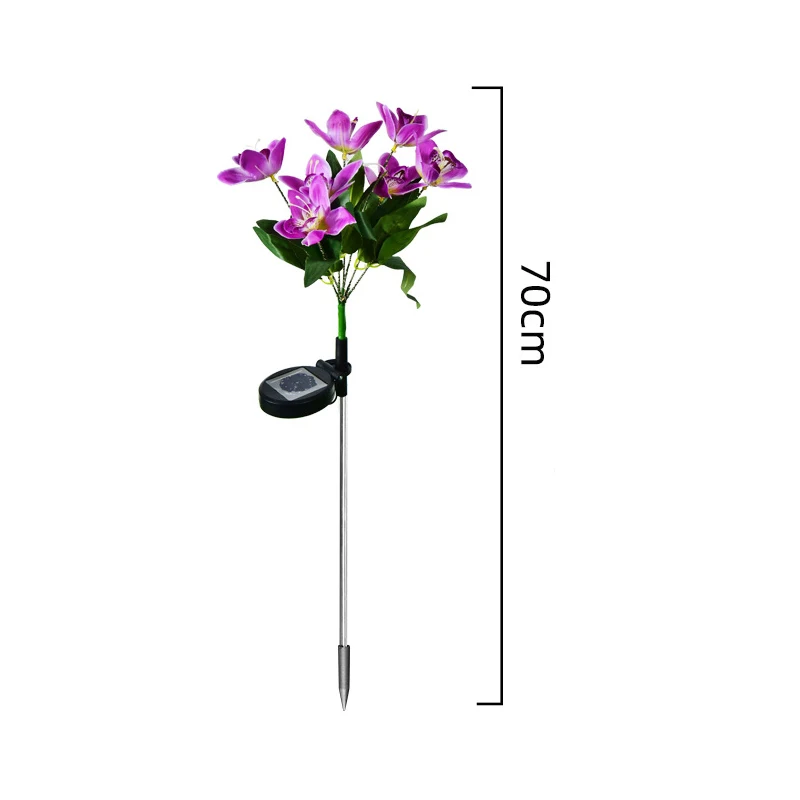 LED Solar Light Waterproof Solar Flowers Lamp Outdoor Decorative for Garden Yard Lawn Path Lighting Holiday Wedding Decor