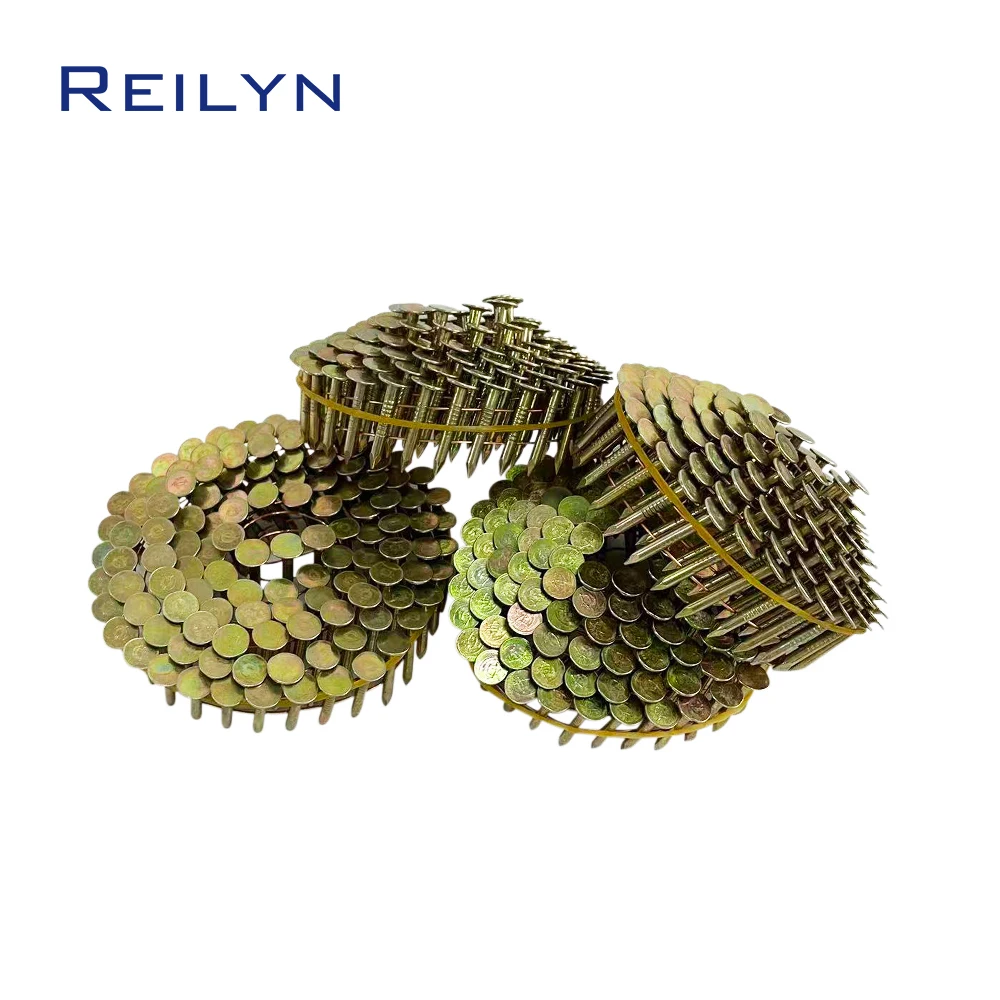 240pcs Coil Nails 25mm 32mm Pallet Coil For CRN45 Pneumatic Nailer Wooden Pallets  Wire Coil Nail Coil Roofing Nails