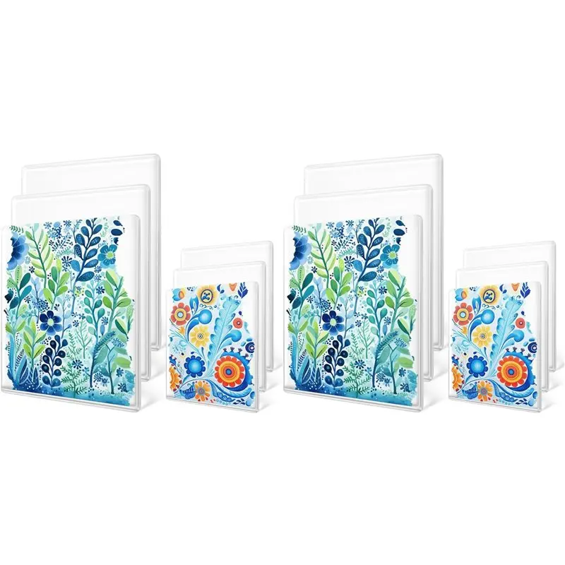 

12 Pack Monoprinting Print Plates -8X10in + 5In X 7In Gel Plate,Gelli Plates - For Press-Art For Card Making