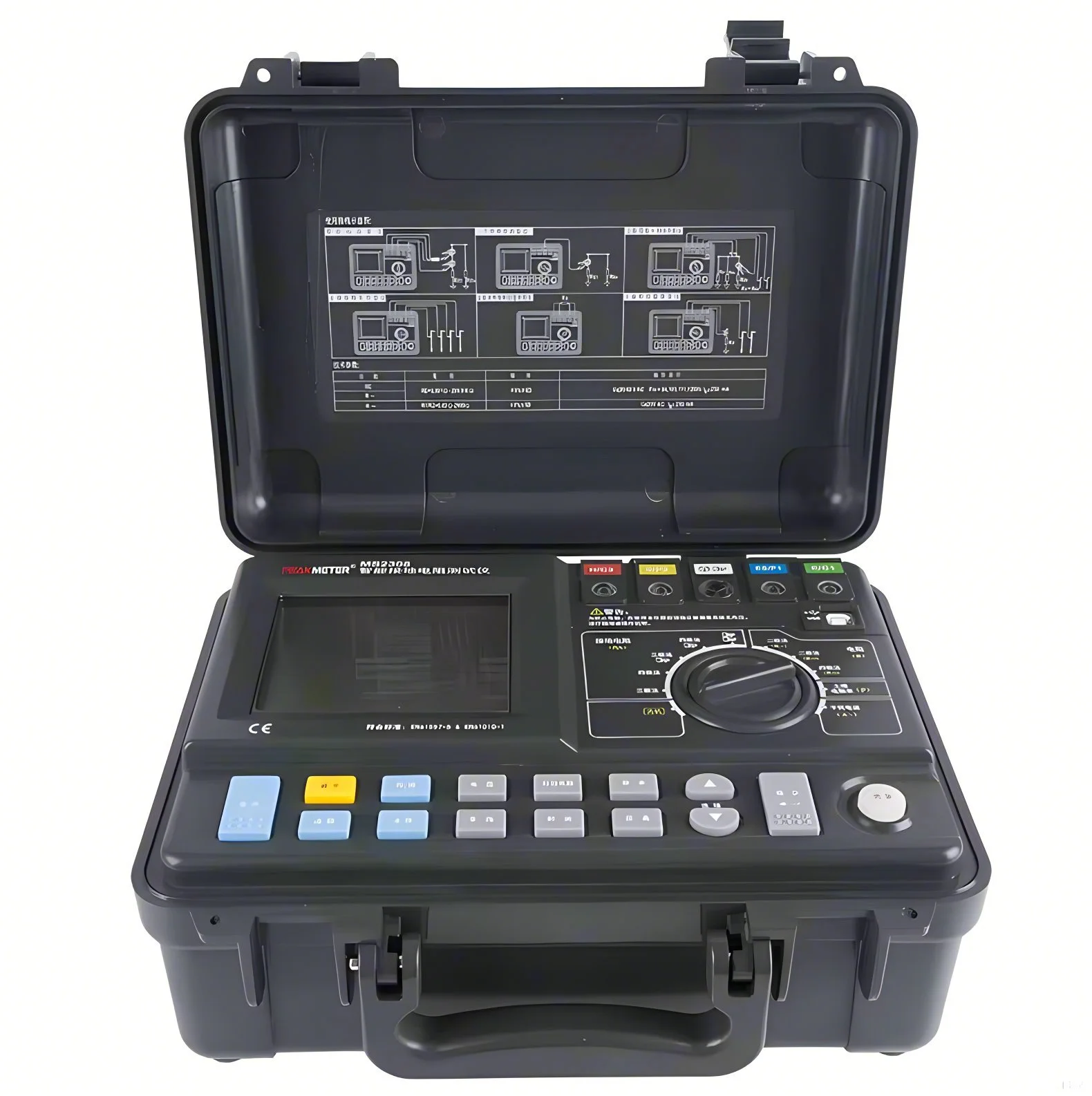 Peakmeter MS2308/MS2307/MS2306 3 Pole / 4 Pole Earth Resistance Tester Confirm And Inspect The Grounding Engineering