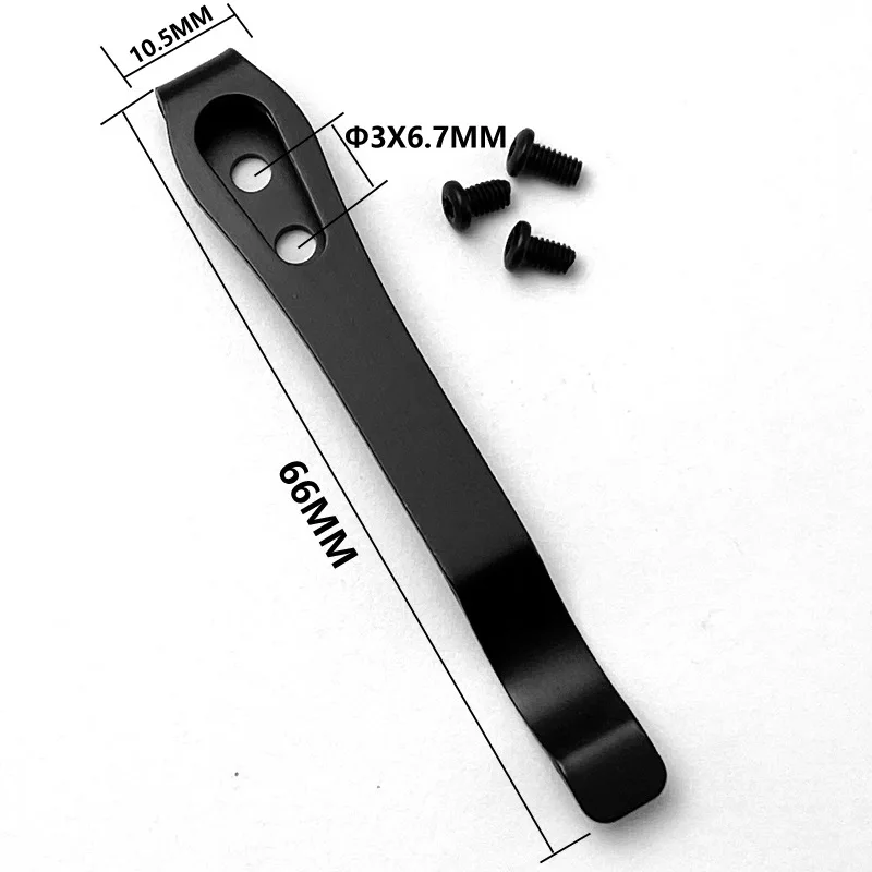 12 Colors 420 Stainless Steel Material Knife Pocket Clip Back Clamp With M2.5 Screws - view 6
