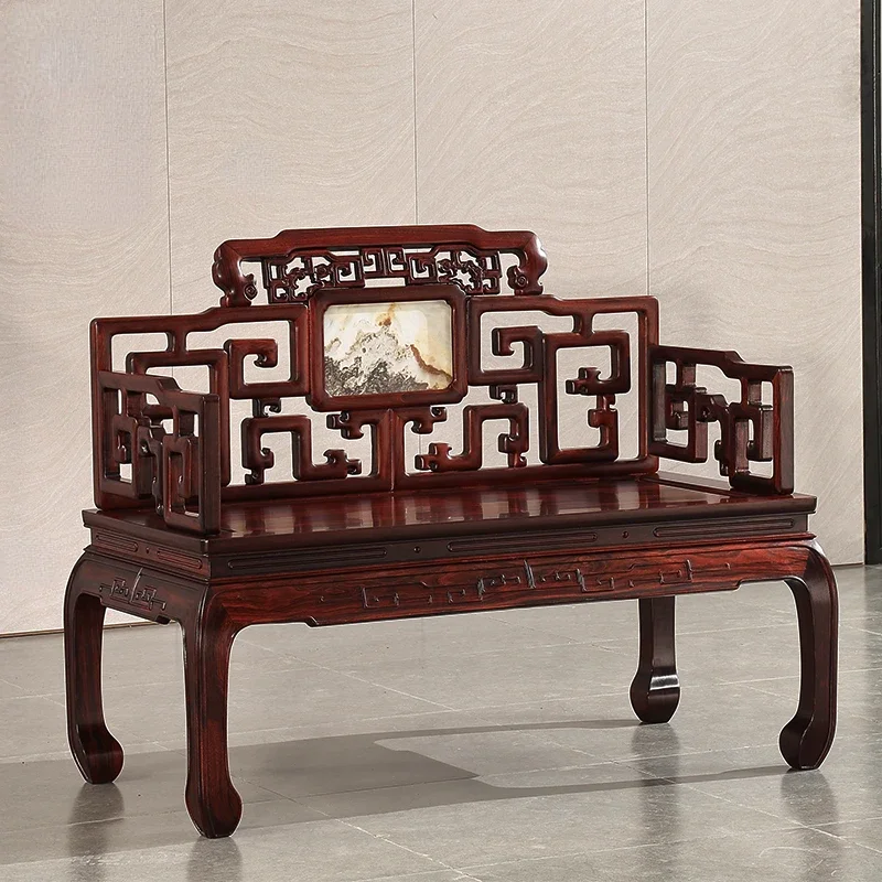 Mahogany furniture, double chair, East African sour wood su as a throne, Chinese arhat bed, Ming and Qing Zen antique sofa