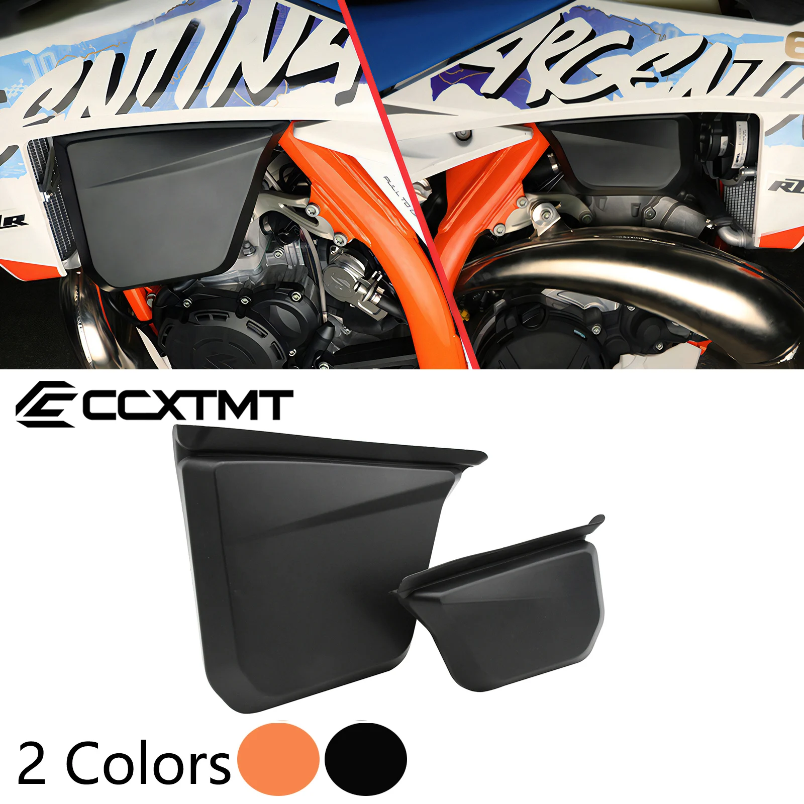 Left & Right Fuel Tank Cover Guard Protector For KTM 2024 XC125 XC250 XC300 2023-2024 EXC150 EXC250 EXC300 SIX DAYS Universal