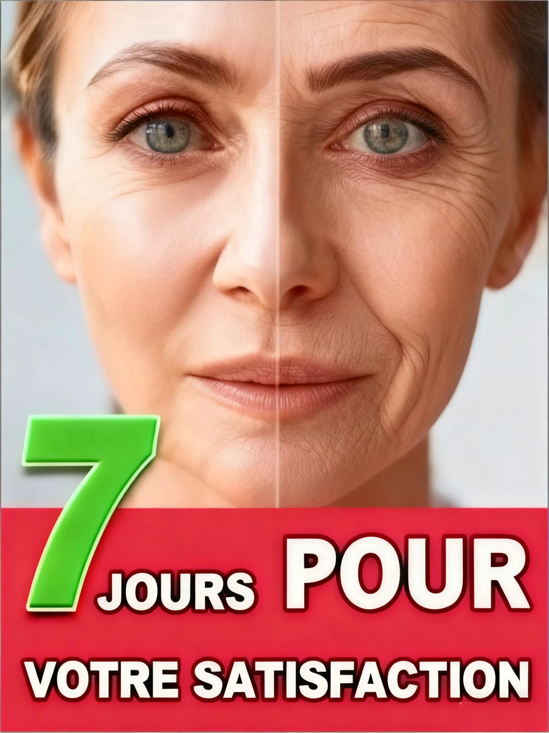 

From wrinkles No fine lines and does not look old