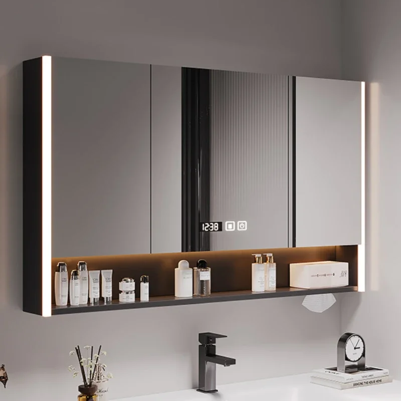 Nordic Defogging Bathroom Cabinets Multifunctional Intelligent Bathroom Cabinets Touch Home Furniture Compartiment HBMC