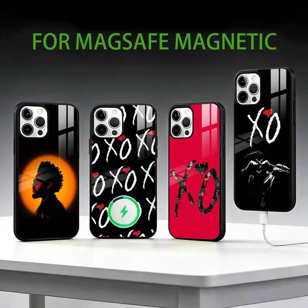 

The W-Weeknd XO Phone Case For iPhone17,16,15,14,13,12,11 Plus,Pro Max Magnetic For Magsafe Wireless Charging