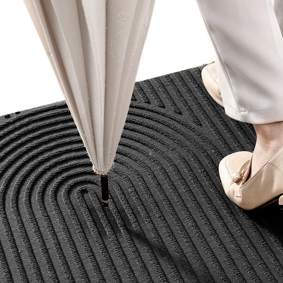 Polyester Rubber Doormat, Outdoor Door Mat, Anti-slip Floor Mats, Water-absorbent, Quick-drying, Dust-repellent, Mildew-proof