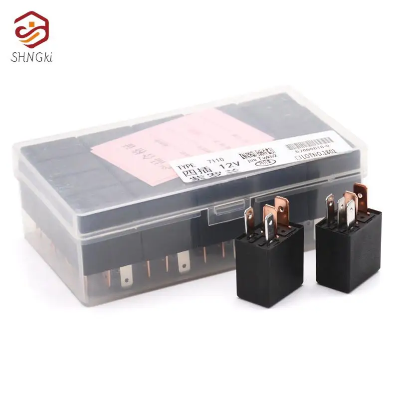 1pcs Car Relay DC 12V 40A Rated Current 1NO 1NC SPDT 4/5 Pins Car Automotive Alarm Relay 40 Amp Wholesale Dropshipping