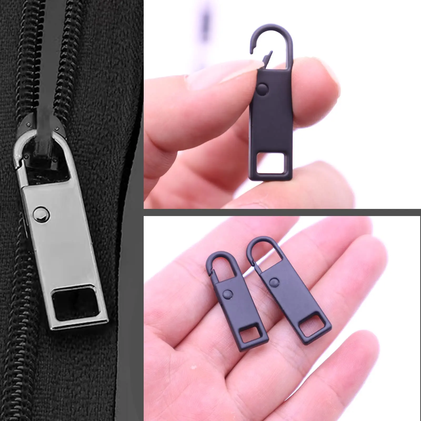 Urmspst застежка-молния, замена 10 шт., съемная молния, язычки для багажа, одежды, куртки, рюкзаки, ботинки, кошелек, пальто