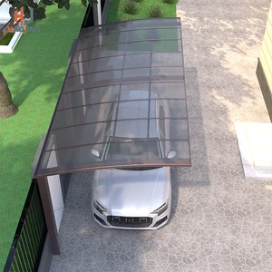 Mewah Disesuaikan Aluminium gazebo carport voiture exterio 6x3 kanopi logam luar ruangan gudang polikarbonat Garasi pelabuhan mobil parkir 10 carport logam penjualan terbaik - №