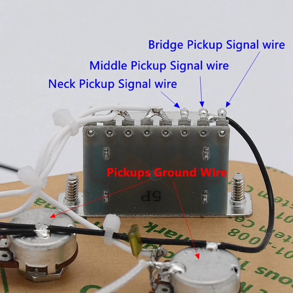 3x горшки Alpha 250K + 5-позиционный переключатель + разъем Epiphonr для звукоснимателя SSS, жгут проводов электрогитары для гитары ST
