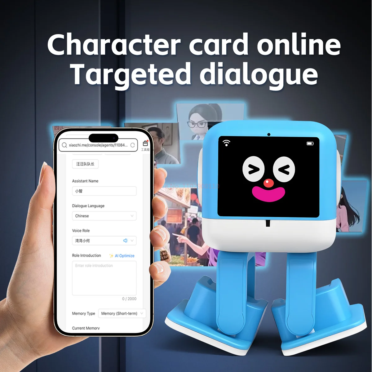 New WLtoys AI Smart Robot with Built-in DeepSeek Intelligent Voice, Touch to Interrupt Music and Dance Actions, Children's Gift view 6