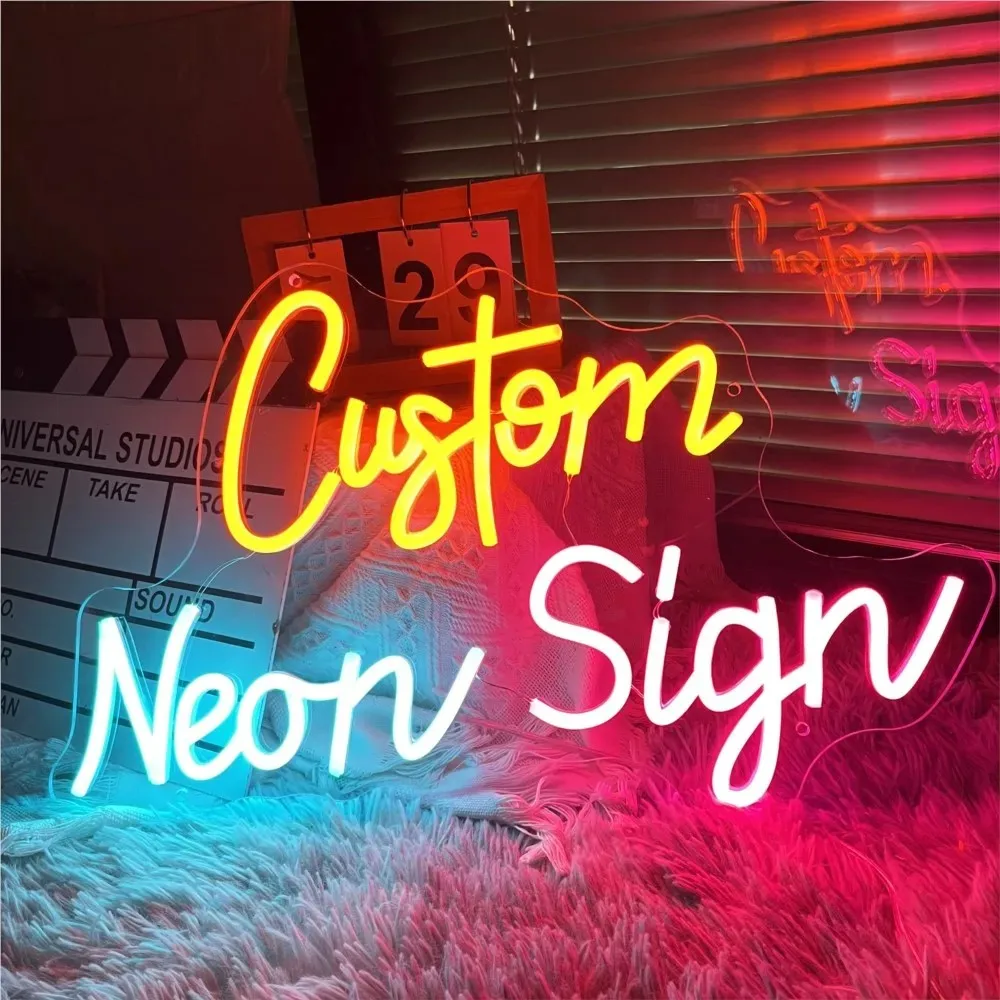 

Custom Neon Signs For Party Birthday Wedding Personalized Neon LED Sign Commercial Sign Don't Place Order Before Get Quotation