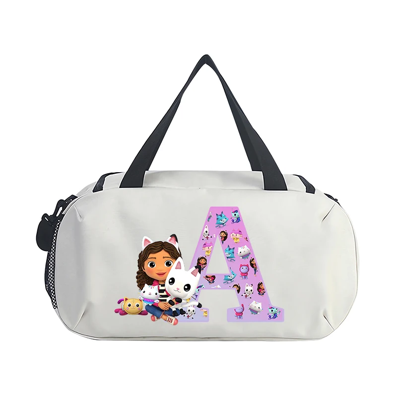 Gabby Dollhouses Girls Cartoon Travel Bag Luggage Bags Anime Outdoor Camping High Capacity Backpack Oxford Cloth Gym Bag Gifts