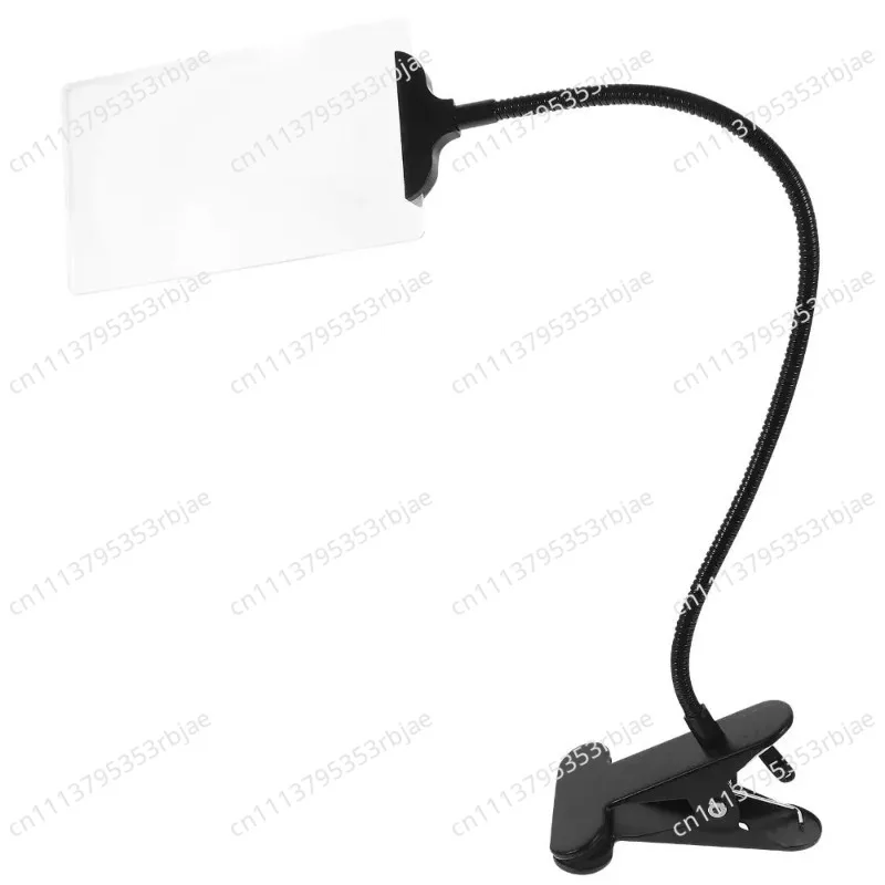 Adjustable Magnifying Glass with Clip Gooseneck Clip Flexible 5X Magnifier Clear View 5X Optical Lens Magnifying Glass Desktop