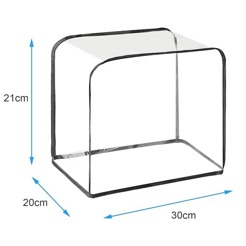 Transparent Toaster Cover Toaster Oven Cover PVC Material Transparent Design Compact Fit PVC Bread Maker Cover